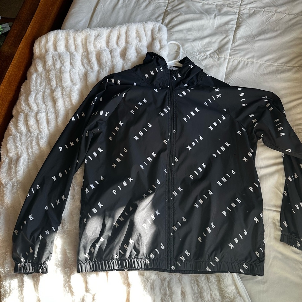 Pink Victoria’s Secret windbreaker jacket